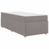 vidaXL Bedframe met matras Taupe 90 x 190 cm Stof