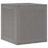vidaXL Opbergbox met opslag Lichtgrijs 55 x 53 x 57 cm Polypropyleen