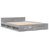 vidaXL Bedframe met lades bewerkt hout grijs sonoma eiken 140x200 cm
