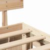 vidaXL Bedframe met hoofdeinde Bruin 140 x 190 cm Massief grenenhout