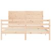 vidaXL Bedframe met hoofdbord massief hout 160x200 cm