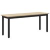 vidaXL Bank Sonoma Eiken 110 x 35 x 45 cm Bewerkt hout