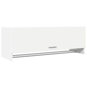 vidaXL Kledingkast 100x32,5x35 cm bewerkt hout wit