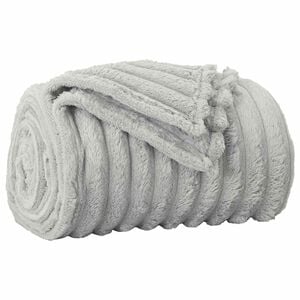 vidaXL plaid Grijs 240 x 220 cm 1.36 kg Fleece