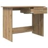 vidaXL Bureau met lade Artisan Eiken 100 x 50 x 76 cm Bewerkt hout