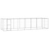 vidaXL Hondenkennel 16,94 m&sup2; gegalvaniseerd staal