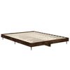 vidaXL Bedframe bewerkt hout gerookt eikenkleurig 135x190 cm