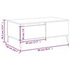 vidaXL Salontafel 90x50x36,5 cm bewerkt hout gerookt eikenkleurig