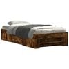 vidaXL Bedframe zonder matras hout gerookt eikenkleurig 75x190 cm