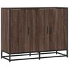 vidaXL Dressoir 94x35x76 cm bewerkt hout bruin eikenkleur
