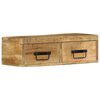 vidaXL Tv-meubel wandmontage 60x30x19 cm massief ruw mangohout