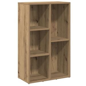vidaXL Boekenkast 50x25x80 cm bewerkt hout artisanaal eikenkleur