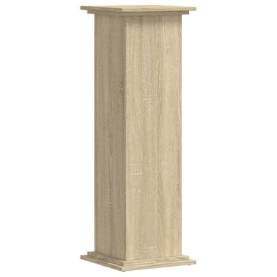 vidaXL Plantenstandaard 33x33x100 cm bewerkt hout sonoma eikenkleurig