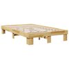 vidaXL Bedframe zonder matras 120x200 cm massief hout eiken