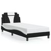 vidaXL Bedframe "Viana" met LED zonder matras zwart en wit 80x200 cm