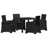 vidaXL Tuin eettafelset 5 st Antracietkleurig PP