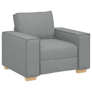 vidaXL Sofa Stoel Lichtgrijs 100x78x84 cm Stof