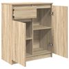 vidaXL Dressoir met lade 71x35x84 cm spaanplaat sonoma eikenkleurig