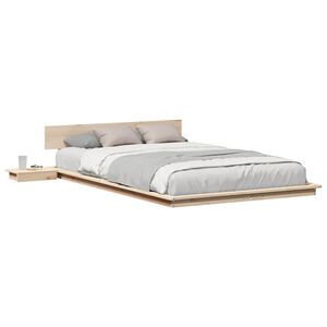vidaXL Bedframe Bruin 120 x 190 cm Hout