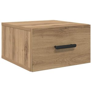 vidaXL Nachtkastje Artisan Eiken 35 x 35 x 20 cm Bewerkt hout