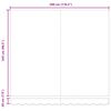 vidaXL Luifel automatisch uittrekbaar LED 300x250 cm antraciet en wit