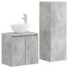 vidaXL Badkamermeubelset 2 st Betongrijs 33 x 34,5 x 100 cm