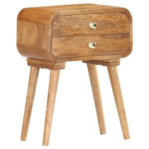 vidaXL Nachtkastje 43x30x58 cm massief mangohout