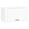 vidaXL Schoenenkast wandgemonteerd 70x35x38 cm bewerkt hout wit