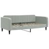 vidaXL Slaapbank 100x190 cm fluweel lichtgrijs