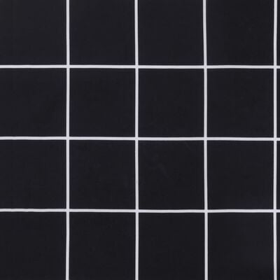 vidaXL Stoelkussens 2 st ruitpatroon 40x40x7 cm stof zwart