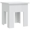vidaXL Salontafel 40x40x42 cm bewerkt hout hoogglans wit