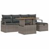 vidaXL Tuin Sofa Set 6 st Grijs poly rattan