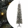 vidaXL Kunstkerstboom met 300 LED Groen 210 cm PVC en Plastic en Staal