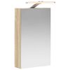 vidaXL Badkamer spiegelkast met plank Sonoma Eiken 30 x 10,5 x 50 cm