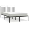 vidaXL Bedframe met hoofdbord metaal zwart 120x200 cm