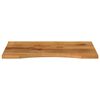 vidaXL Bureaublad met ronding 80x50x2,5 cm massief ruw mangohout