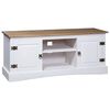 vidaXL Tv-meubel 120x40x52 cm Mexicaans grenenhout Corona-stijl wit