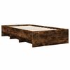 vidaXL Bedframe zonder matras hout gerookt eikenkleurig 90x190 cm