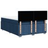 vidaXL Boxspring met matras stof blauw 160x200 cm