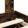 vidaXL Bedframe met hoofdeinde Gerookt eiken 120 x 190 cm Bewerkt hout