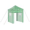 vidaXL Kas met pop-up frame met dak Groen 200 x 200 x 300 cm IJzer