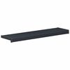 vidaXL Raamsokkel Antraciet met houten nerf 60 x 25 x 4,5 cm PVC