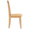 vidaXL Eetkamerstoelen 2 st massief hout naturel rubber