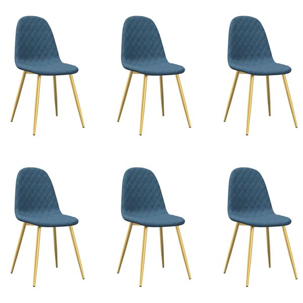 vidaXL Eetkamerstoelen 6 st fluweel lichtgrijs