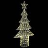 vidaXL Kerstboom met 240 LED Warmwit 180 cm Acryl