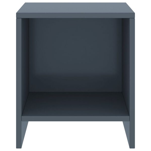 vidaXL Nachtkastjes 2 st 35x30x40 cm massief grenenhout lichtgrijs