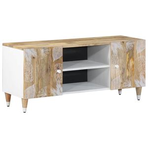vidaXL Tv-meubel 105x33,5x46 cm massief mangohout