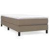 vidaXL Boxspring bed 90x190 cm stof taupe