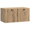 vidaXL Wandbeugel TV-kast Artisanaal eiken 59,5 x 31 x 30 cm