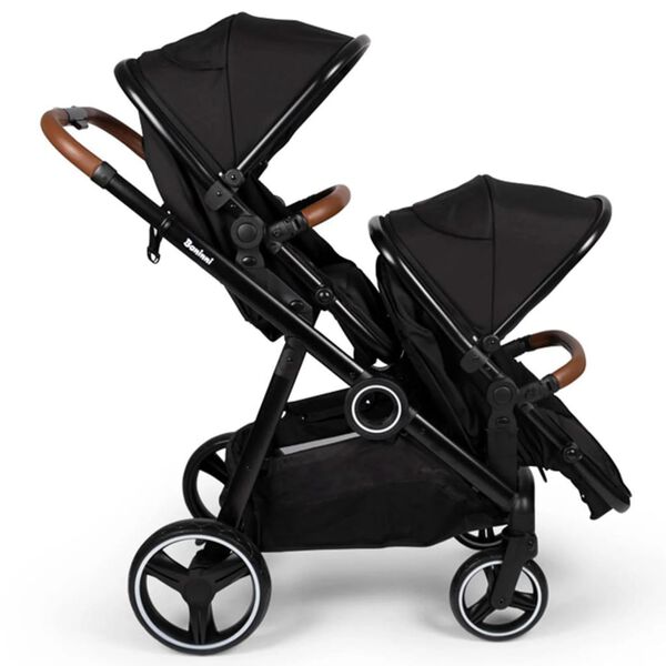 Baninni Tweelingkinderwagen Luiz zwart